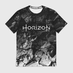 Мужская футболка 3D Horizon black graphite