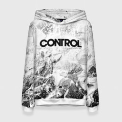 Женская толстовка 3D Control white graphite