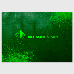 Поздравительная открытка No Man's Sky - green gradient по-горизонтали