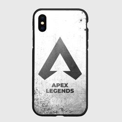 Чехол для iPhone XS Max матовый Apex Legends - white gradient