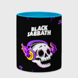 Кружка с полной запечаткой Black Sabbath неоновый череп - фото 2