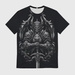 Мужская футболка 3D Готический рыцарь