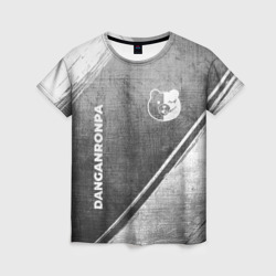 Женская футболка 3D Danganronpa - grey gradient вертикально