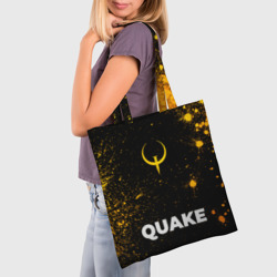 Шоппер 3D Quake - gold gradient по-центру - фото 2