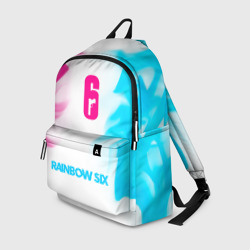 Рюкзак 3D Rainbow Six neon gradient style по-центру