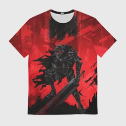 Мужская футболка 3D Берсерк Гатс в броне скелета