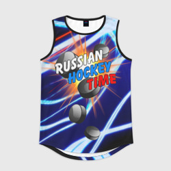 Мужская спортивная майка 3D Время русского хоккея