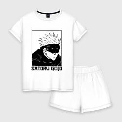 Женская пижама с шортиками хлопок Satoru gojo anime