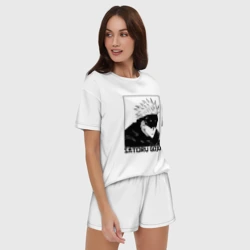 Женская пижама с шортиками хлопок Satoru gojo anime - фото 2