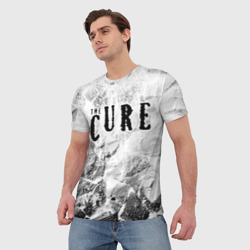 Мужская футболка 3D The Cure white graphite - фото 2