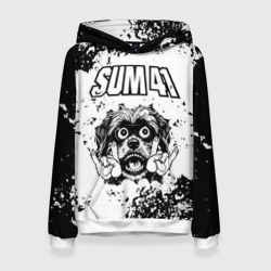 Женская толстовка 3D Sum41 - рок пес