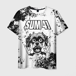 Мужская футболка 3D Sum41 - рок пес