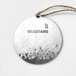 Деревянная игрушка круг Beastars - white gradient посередине