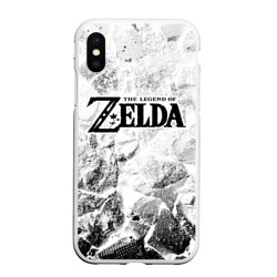 Чехол для iPhone XS Max матовый Zelda white graphite