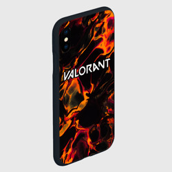 Чехол для iPhone XS Max матовый Valorant red lava - фото 2