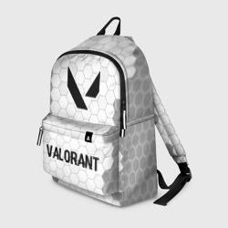 Рюкзак 3D Valorant glitch на светлом фоне по-центру