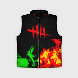 Детский жилет утепленный 3D Dead by daylight fire 