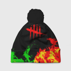 Шапка 3D c помпоном Dead by daylight fire 