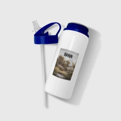 Бутылка для воды с трубочкой Ivan дом у озера - фото 2