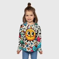 Детский лонгслив 3D Doodle parade - фото 2