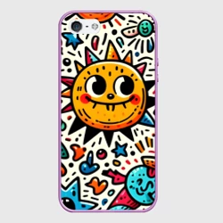 Чехол для iPhone 5/5S матовый Doodle parade