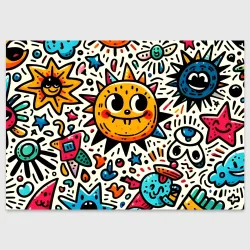 Поздравительная открытка Doodle parade