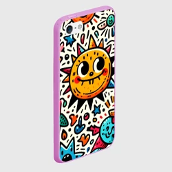 Чехол для iPhone 5/5S матовый Doodle parade - фото 2