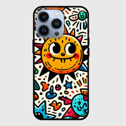 Чехол для iPhone 13 Pro Doodle parade