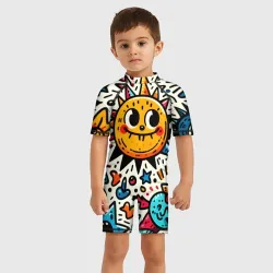 Детский купальный костюм 3D Doodle parade - фото 2