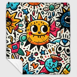 Плед с рукавами Doodle parade