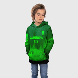 Детская толстовка 3D Rainbow Six - green gradient посередине - фото 2