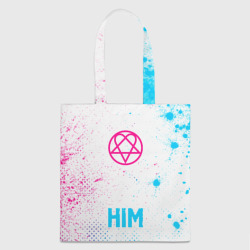 Шоппер 3D HIM neon gradient style по-центру