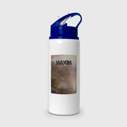 Бутылка для воды с трубочкой  Maxim тропический залив