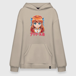 Худи SuperOversize хлопок Аля рыжая девочка аниме