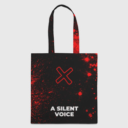 Шоппер 3D A Silent Voice - red gradient по-центру