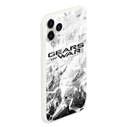 Чехол для iPhone 11 Pro Max матовый Gears of War white graphite - фото 2
