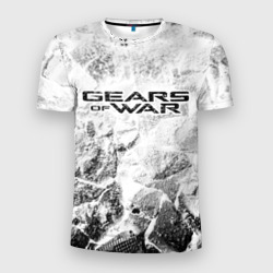 Мужская футболка 3D Slim Gears of War white graphite