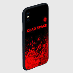 Чехол для iPhone XS Max матовый Dead Space - red gradient посередине - фото 2