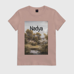 Женская футболка хлопок Nadya пейзаж