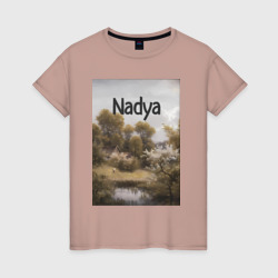 Женская футболка хлопок Nadya пейзаж