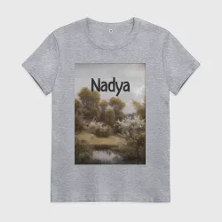 Женская футболка хлопок Nadya пейзаж