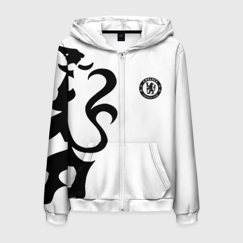 Мужская толстовка 3D на молнии Chelsea sport fc