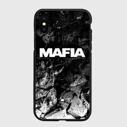 Чехол для iPhone XS Max матовый Mafia black graphite