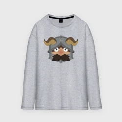 Женский лонгслив oversize хлопок Сенши - подземелье вкусностей