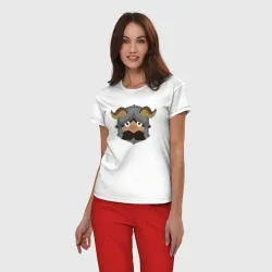 Женская пижама с белой футболкой хлопок Сенши - подземелье вкусностей - фото 2