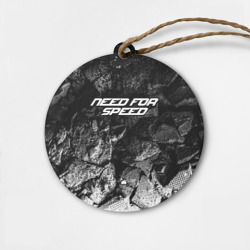 Деревянная игрушка круг Need for Speed black graphite