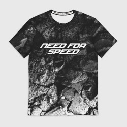 Мужская футболка 3D Need for Speed black graphite