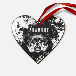 Деревянная игрушка Сердце Paramore рок пес