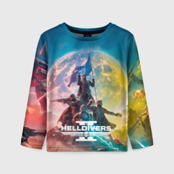 Детский лонгслив 3D Эскалация свободы Helldivers 2