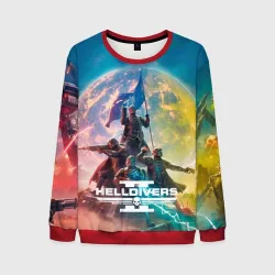 Мужской свитшот 3D Эскалация свободы Helldivers 2